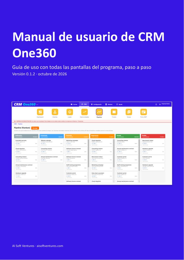 Portada del manual de CRM One360