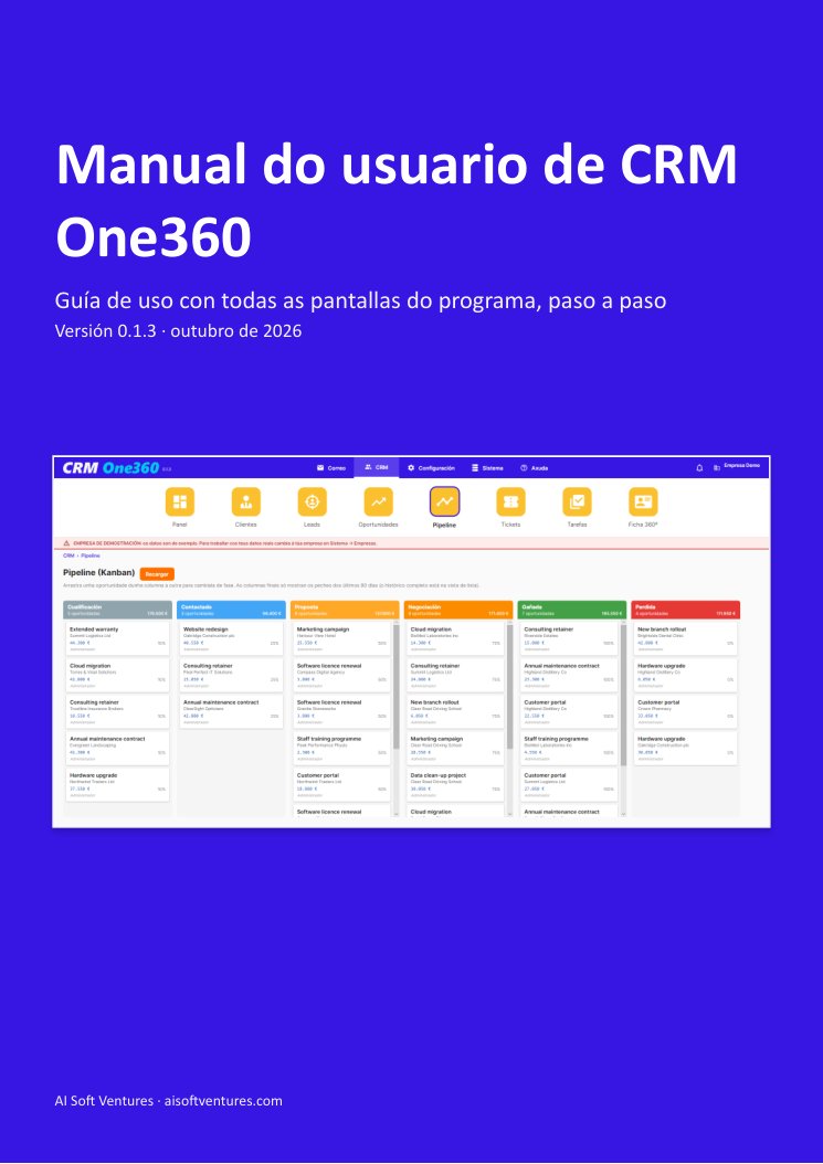 Portada do manual de CRM One360