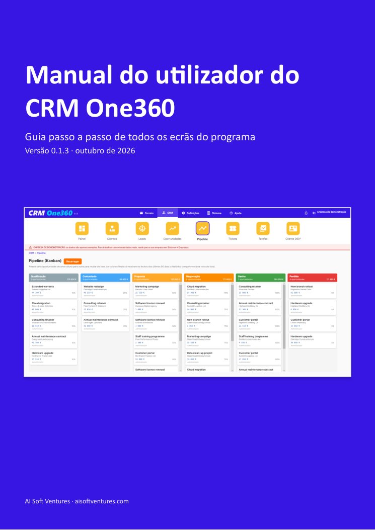 Capa do manual do CRM One360